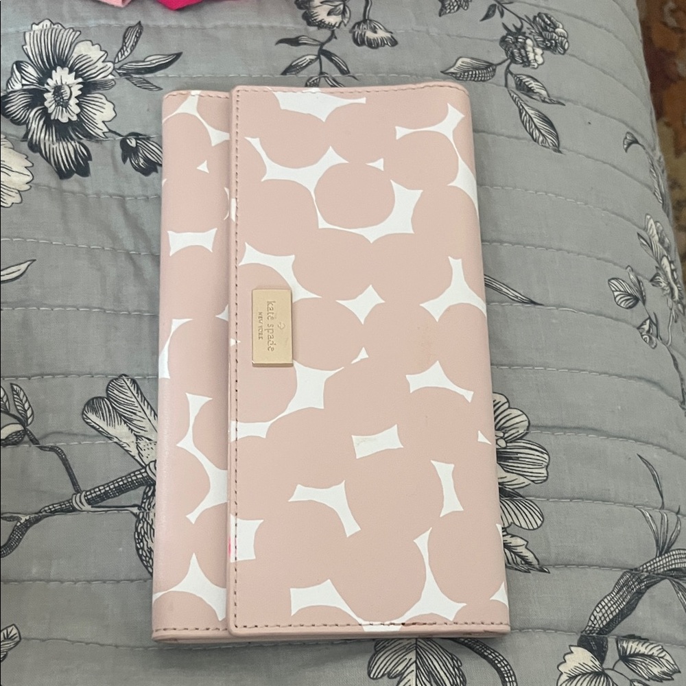 Kate Spade Blush and White Clutch